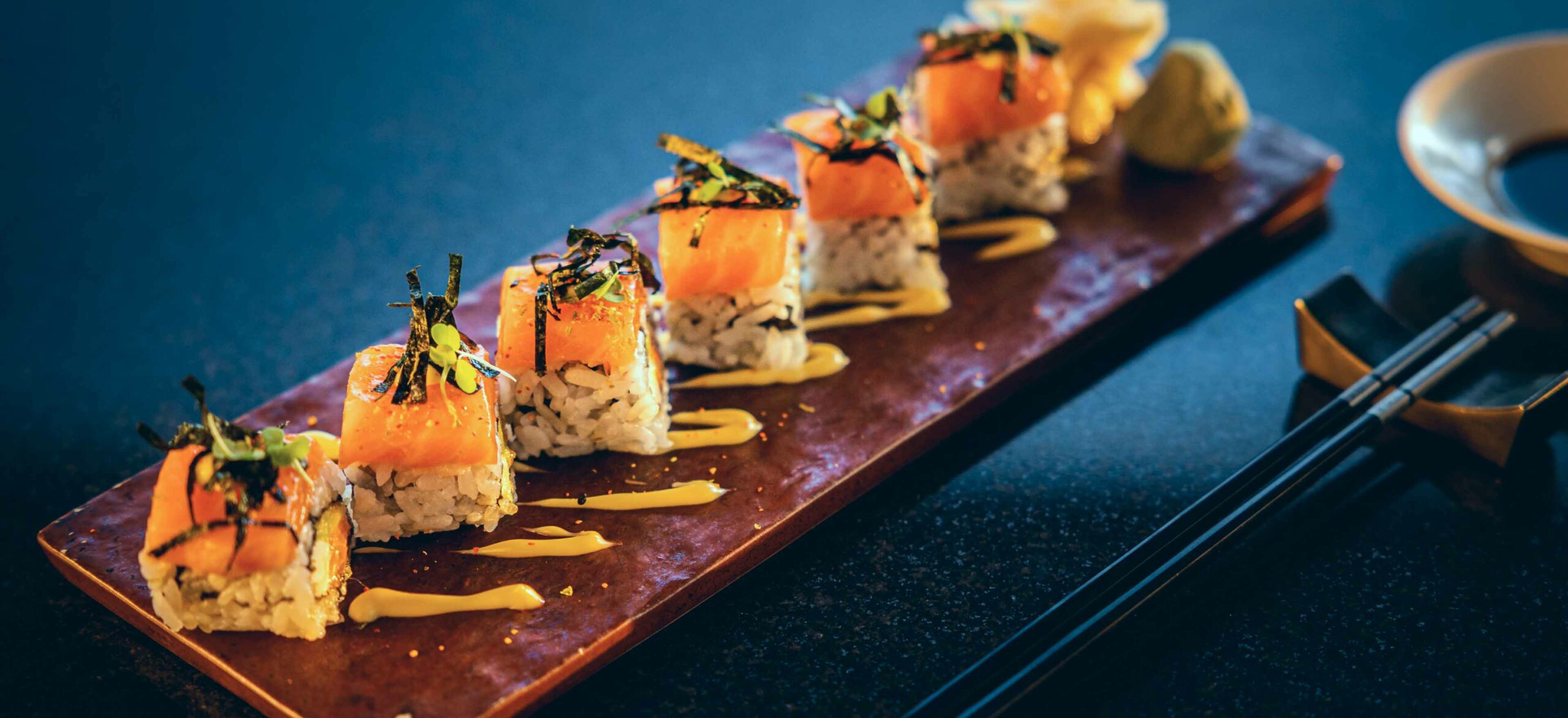 Sushi at Feeling Koi, Elevated Japanese Cuisine & fine dining in the Maldives.